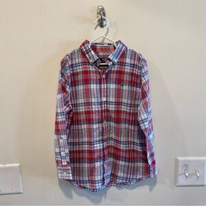 Vineyard vines plaid button closure shirt boys size 7 100% cotton